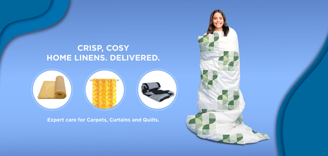 Crisp. Cosy home Linens. Delivered.